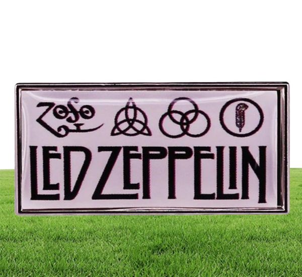 Rockband Led Zeppelins Emaille Pin Brosche Metall Abzeichen Revers Pins Broschen Rucksackkragen Denim Jacke Schmuck Accessoires2065568