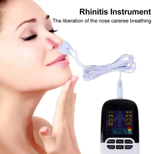 EMS Mass Massage Device Health Care Tens Bind Laser Rhinite Rhinite Лечение мышечной стимулятор массагер Massager Цифровая терапия