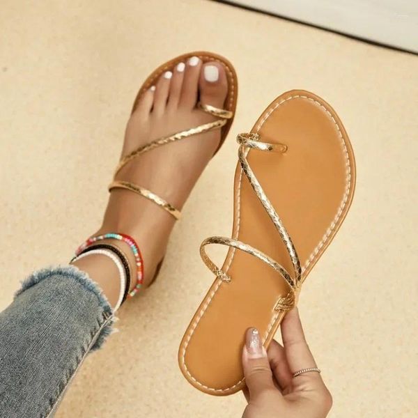 Hausschuhe Sommer Frauen römische Modedesigner flache Sandalen Latex Weiche Sohle Schuh weibliche atmungsaktive Strandflip-Flops