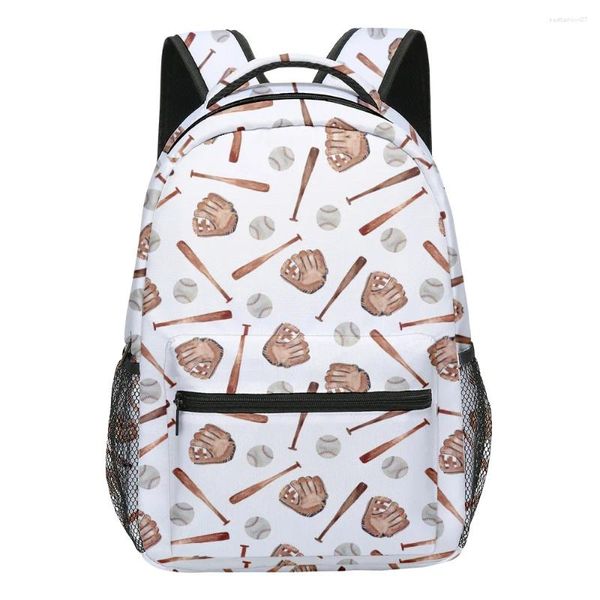 Backpack Fashion Hip Hop Kpop Giovani borse da scuola unisex Viaggio da baseball 3D Oxford Waterproof Notebook Spalla Backpacks