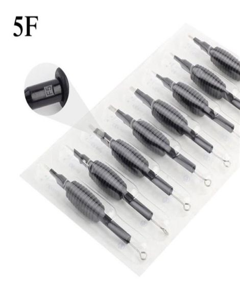 20 x Tubo de garras de tatuagem descartável com agulhas variadas 5f tamanho 34 19mm para tatuagens Kits de aderência a agulhas de tatuagem 7169607