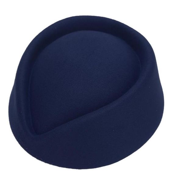 Berets Setewardess Hut Imitation Wolle Filz Stewardess Air Hostessen Pillbox Ladies Flugbegleiter Cosplay Beret Capberets9944212