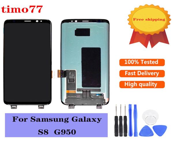 Original 100 getestete LCD -Panels Anzeige Touchscreen -Digitalisierer Ersatzteil für Samsung Galaxy S8 G950 G950A G950F G950T G950V4714609