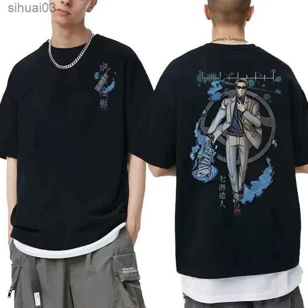 Kadın Tişört Sıcak Anime Jujutsu Kaisen Nanami Kento Grafik Tişört Erkek Kadınlar Dört Seasons T-Shirts Harajuku Manga Unisex Plus Tshirtl2403