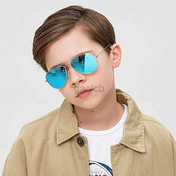 Óculos de sol Classic Kids polarized Sunglasses Fashion Children Pilot Sun Glasses Metal Frame Girls Outdoors Goggle Glasses UV400 24412