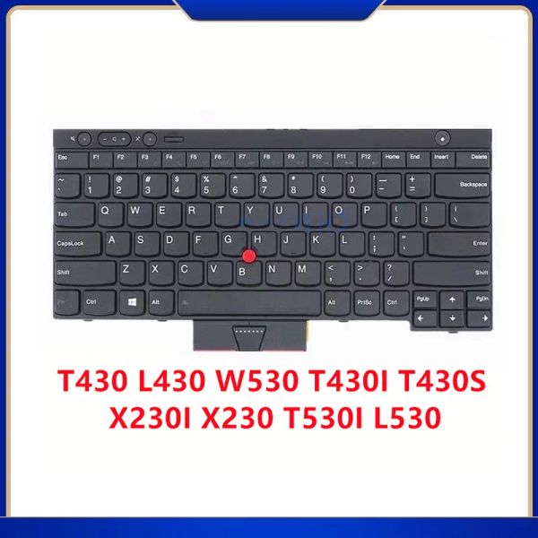 Keyboards Neu für Lenovo Thinkpad T430 T430i T430S x230 x230i Tastatur T530i W530 L430 L530 Notebook -Tastatur US 04Y0490 04x1277 04x1315