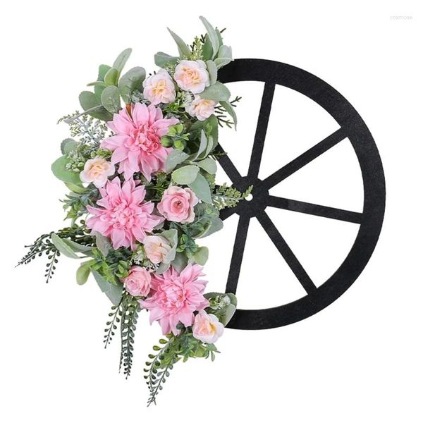 Fiori decorativi durevoli ornamenti molla bici ghirlanda fiore per le vacanze del Ringraziamento Easy sospeso di decorazioni per feste estive