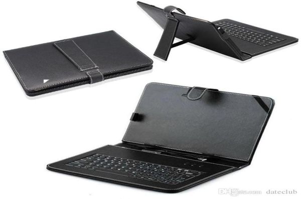 USB -Schnittstelle Keyboard Stift Leder Hülle Deckhaut für 7 8 97 10 10 Zoll Laptop Tablet PC9655322