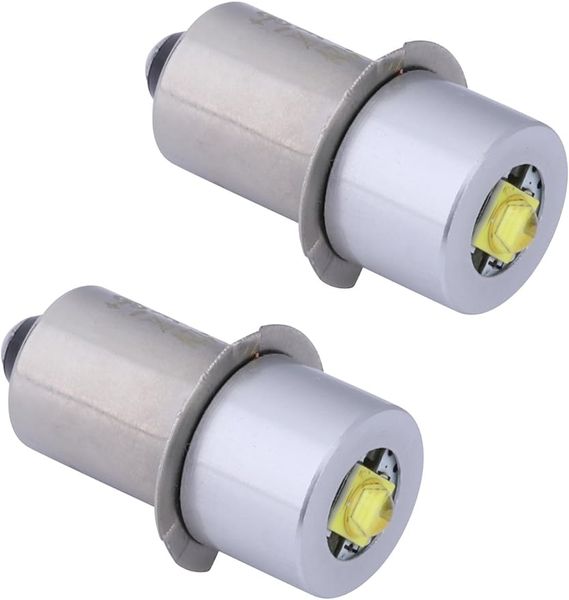 LED Dönüşüm Kiti, Maglite El Flashlight DC 3W 4.5V 6V 9V 12V Yükseltme Ampulü 3 4 5 6 Hücre Fener Feneri Torçu 2 Paket P13.5s
