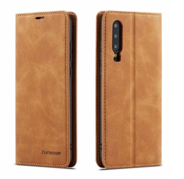 FORWENW Case di portafoglio in pelle magnetica Bumper con copertura magneti a flip slot per iPhone14 11 12 13Pro Max XS Samsung S10 Huawei P9806871