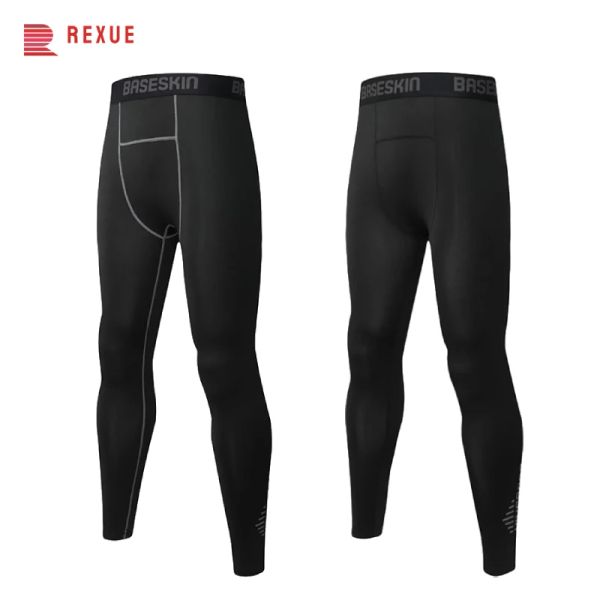 Calça íntima calça de compactação de inverno térmico quente perneiras de primeira camada de primeira camada de segunda pele Primeira camada de futebol de basquete