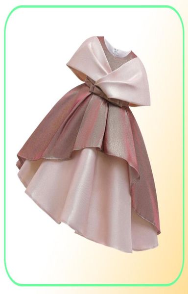 Blumenmädchen -Mädchen Kleid Eröffnungszeremonie Kleidung Seiden Tutu Party Abend Elegante Mädchen Prinzessin Kleid Kids Vestidos7893101