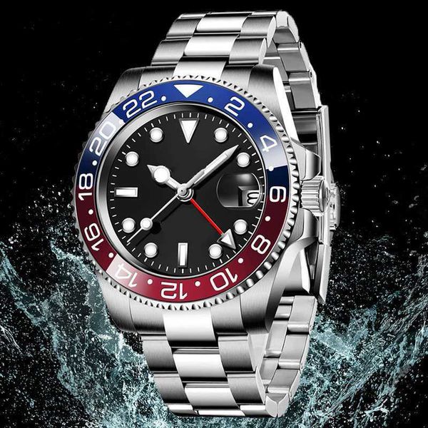 Assistir homens de alta qualidade Relógios automáticos Moda Movimento mecânico de aço inoxidável Sapphire Window Dial Watches Watches impermeabilizados com caixa Montre