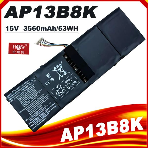 Baterias AP13B8K AP13B3K Bateria de laptop para Acer Aspire V5 R7 V7 V5572G V5573G V5472G V5473G V5552G M5583P V5572P R7571