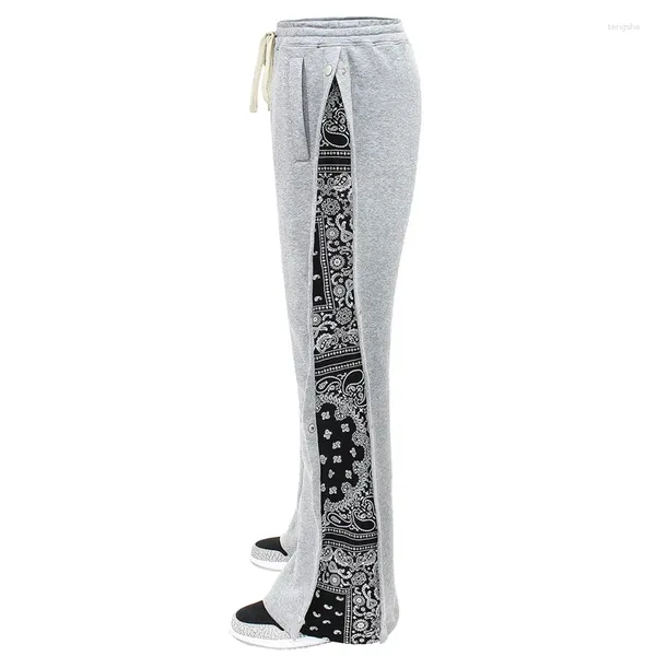 Pantaloni maschili prima-confine primavera ed estate High Street Double Line Hip Hop Sports Sports Casual West Anachaew Flower