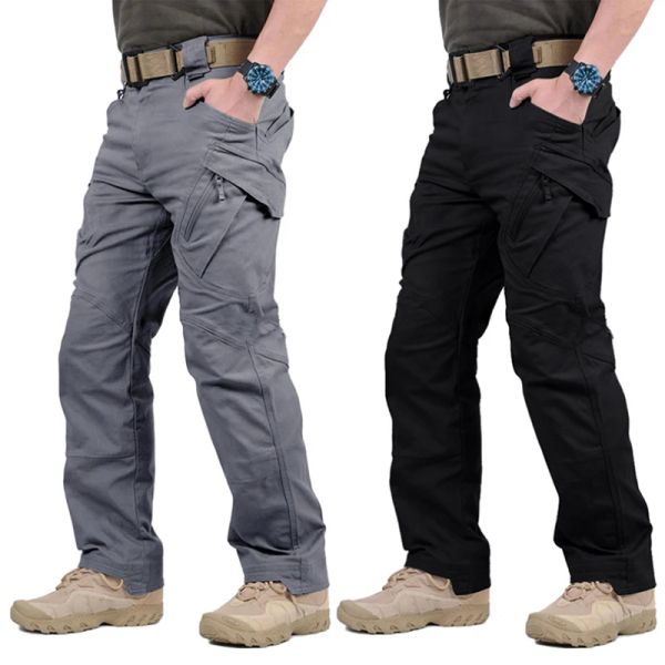 Pantaloni pantaloni tattici di nuovo uomo pendolare urbano militare più tasca elasticità tascabile di addestramento dei pantaloni uomini mast slim cargo pantalone 5xl 5xl