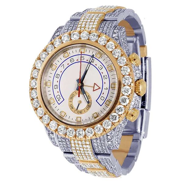 Luxo Parecendo totalmente assistir Iced para homens Mulher Top artesanato exclusivo e caro Mosang Diamond 1 1 5A Relógios para Hip Hop Industrial Luxo 7351
