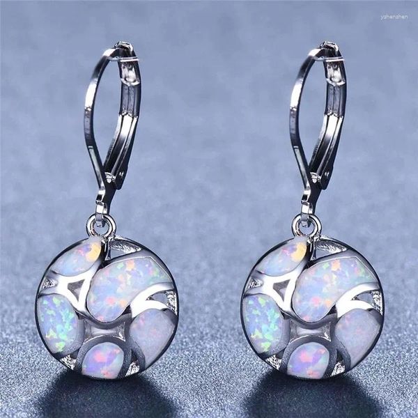 Dangle Ohrringe Mode moderne Frauen Hochzeit Böhmische Nachahmung Feuer Opal Long für Frauen Accessoires Schmuckgeschenke