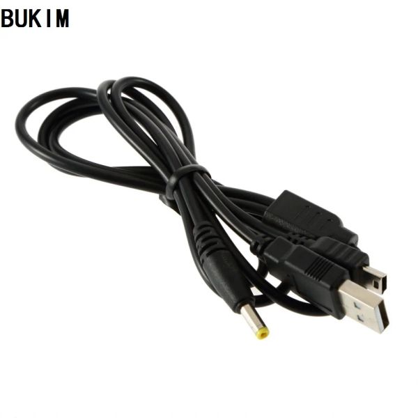 Cabos bukim 30 pcs 2 em 1 carregador USB Cable Transfer Power Charging Cord for Sony PlayStation Portable PSP 1000 2000 3000 para PC