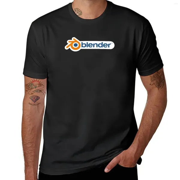 Tampo masculino Blender 3D Camiseta engraçada camiseta