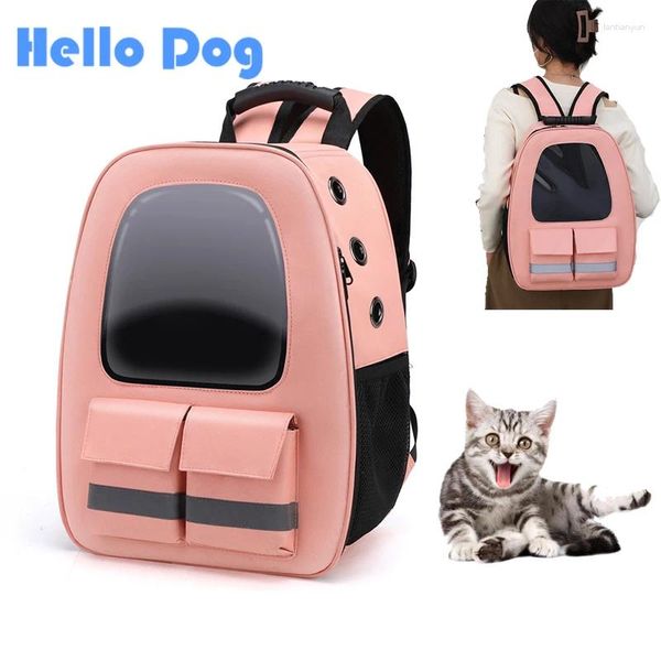 Katzenträger Rucksack atmungsaktives Reisetaschen -Taschen -Upgrade Raum für kleine Hunde und Katzen tragen Vorräte