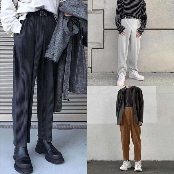 Pantaloni maschili di lusso a basso colore a bassa vita uomini sciolti di moda casual gamba dritta manuperie da uomo y2k abbigliamento palestra lavoro pantalones