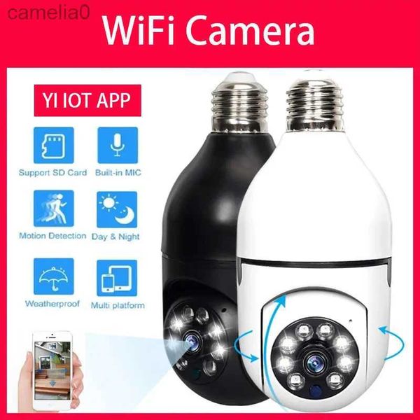 IP -камеры 3MP IP Security Camera Smart Home E27 Беспроводная беспроводная Wi -Fi Video Night Vision