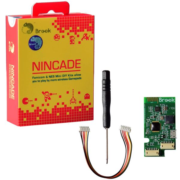 Аксессуары Brook Nincade Diy Kit для PS4/Wii U Pro для BluetoothCompatible Беспроводного контроллера Gamepad Joypad/Nintend Nes для Famicom mini