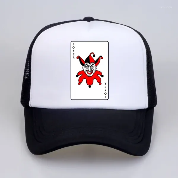 Ball Caps Joker Sıradan Erkekler Şapka Vintage Film Komik Hip Hop Beyzbol Poker Karikatür Unisex Baskılı Mektup Snapback Hats