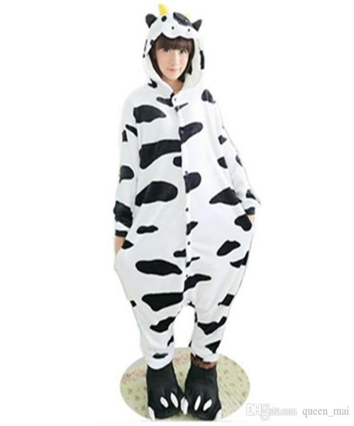 pile pelosa adorabile adulto unisex animali adorabili latte da latte per latte pigiatura tu onesie da sonno cosplay per abbigliamento da sonno abbigliamento da cartone animato da cartone animato