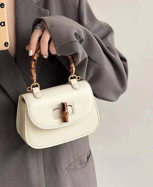 Mini -Designer Bambus Tasche Handtasche Braune Frauen Leder Umhängetasche Handtasche Luxusumschlag kleiner Tasche Handtasche berühmte Mode klassische Brieftasche Crossbody Tasche