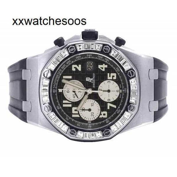 Men Top App Factory AP Автоматические часы Audempigues Royal Oak Offshore Mens 42 мм эпическая прямоугольная сумочка с 5,5 карат против алмаза