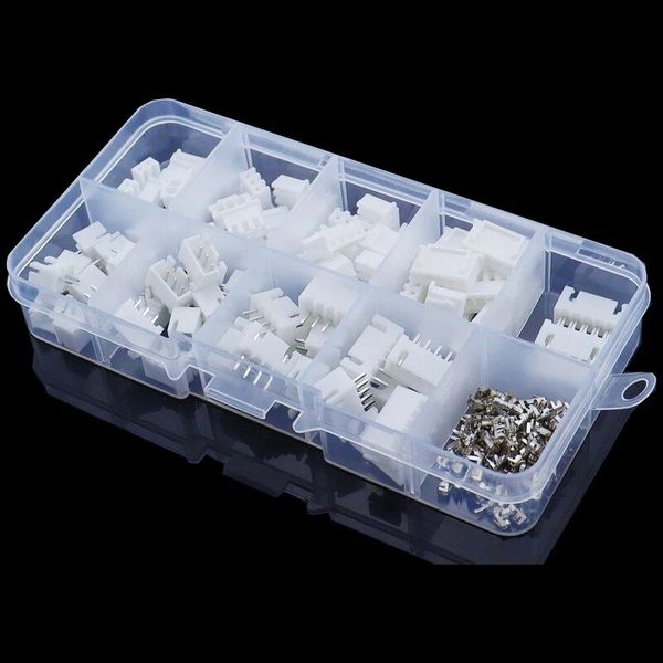 230 PCs xh2.54 2p 3p 3p 5pin 2,54 mm Pitch Terminal Männlicher und weiblicher Gehäuse Kit Pin -Stecker Anschlussanschluss Kit