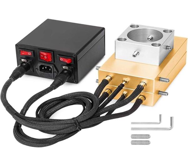 Pressione massima da 20 tonnellate da 47 pollici Rosina Pressa piastra in alluminio Dual Pressing Alluminio con cassetta a pid controller Temp per olio tampone cera Hydro723968