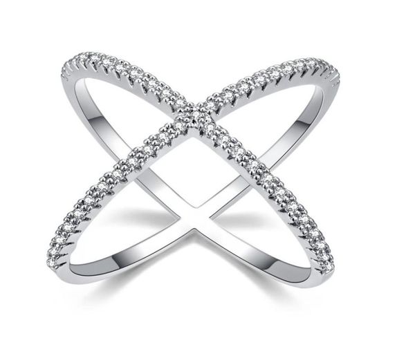 Design Diamso Micro Pave di lusso Impostazione Big Anelli a forma di dita a forma di nuclei gioielli per donne5603117