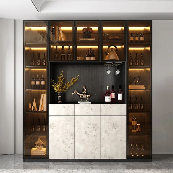 Modern Living Room Wine Cabinet Display Equipments Noble Design Exibir rack Cantinetta Frigo por Vini Home Bar Furniture