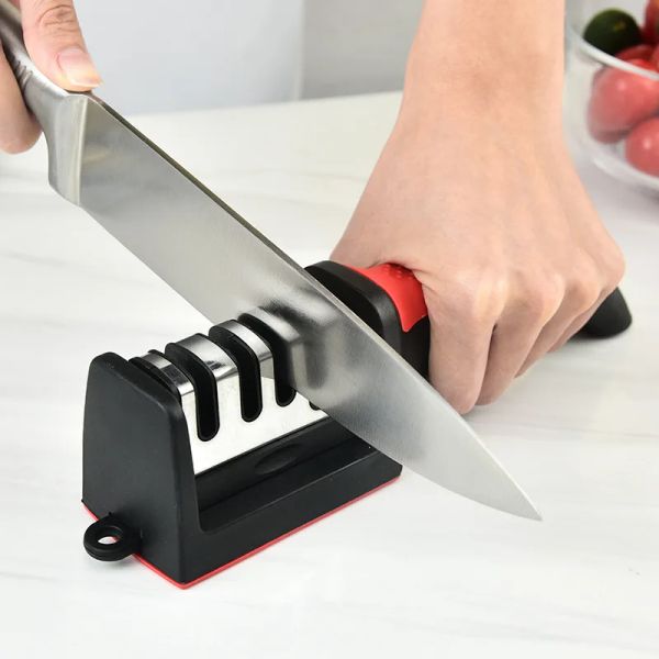 Affitta per coltello a 3 segmenti Knife Affiliatore per la casa Affila rapida Affilatura del bastone da cucina Gadget da cucina da cucina