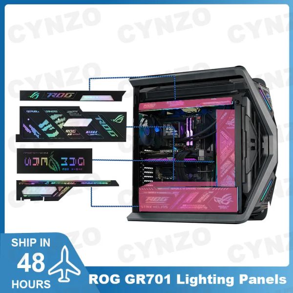 Towers Mod Lighting Panels für ASUS GR701 Hyperion Case, Mod Argb Rog Gamer Cabinet Lightboard Kit, Refit Chassis Plate Aura Sync