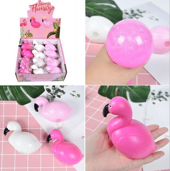 Flamingo anti -stress sfera d'uva divertenti gadget vent giocattoli per autismo umore rilievo polso a mano spremi giocattolo per bambini 3 colori3791052