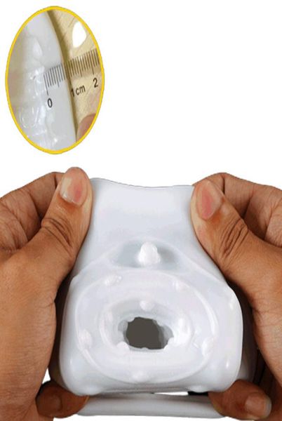 Novo Japão Pocket Glans Glans Penis Estimulação Vagina Massageor Brinquedos Sexis para homens Treinador de pênis duradouro Masturbador 205341084