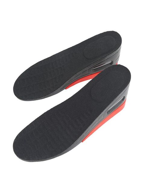 Altura invisível Aumentar palmilhas mais altas de sapatos PU PU Almofada de ar 2 camadas 5 cm Design de tamanho ajustável Homens e mulheres Insole3731940