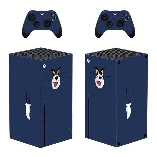 Adesivi Cover adesivi per la pelle gatta cartone animato per xbox x console e controller xsx per la pelle decalcomania vinile