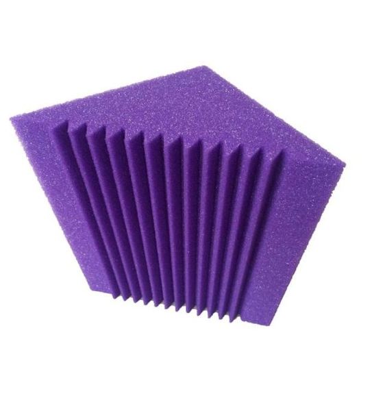 12 x 12 x 24 cm Pannello acustico trappola per bassi viola per la sala murale angolare 12 pcs7096383