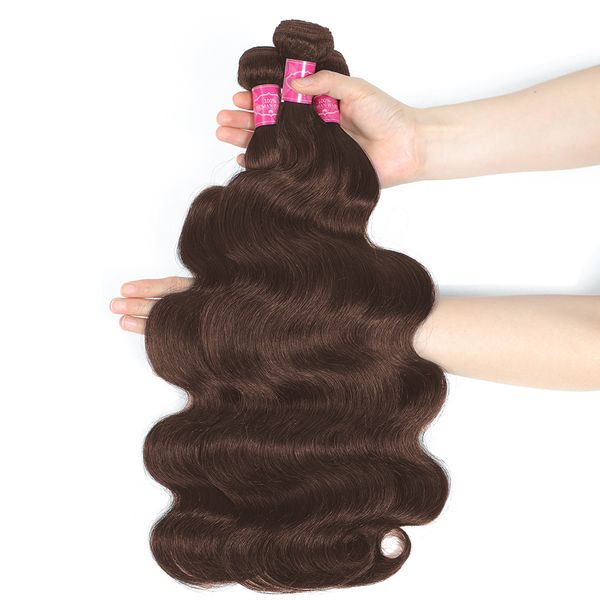 Бразильские плетения волос с плетением волос Свободная волна тела 28 30 32 