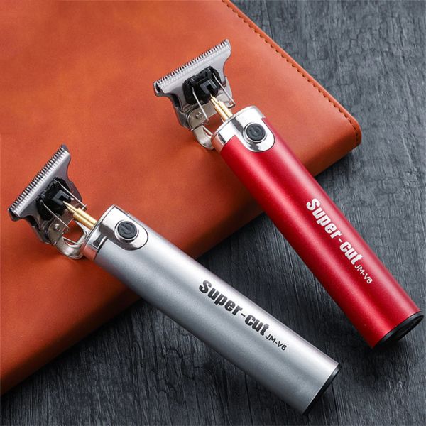 Düzelticiler Erkekler için Elektrikli Saç Kesikcileri T Liner Clipper Berber Profesyonel Saç Döşeme Kablosuz 0.1mm Baldhead Finish Saç Kesimi Makinesi