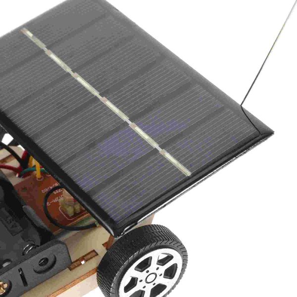 Деревянный DIY Solar Powered Car Car Chozzle Assembly Teach Thence Toys, установленные для детей