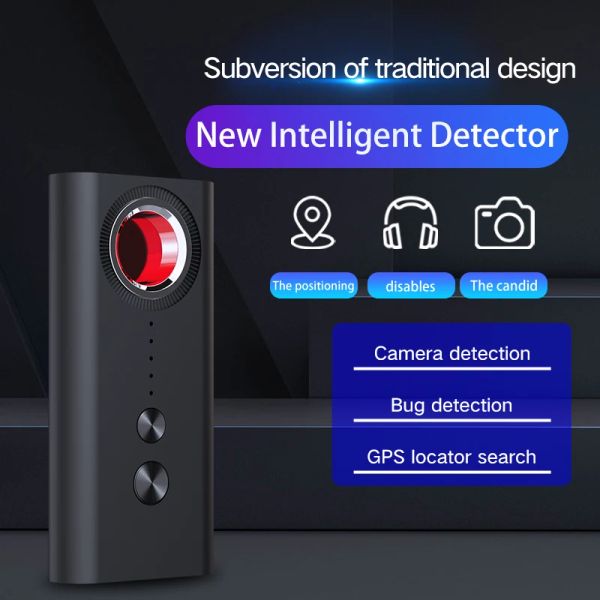 Detector portátil Antispy Hidden Camera Detector Mini Audio Spycamera GSM Finder GPS Lens RF Evite o monitoramento da câmera sem fio