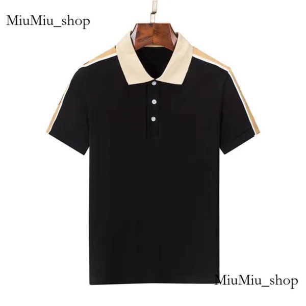 Мужчины летние повседневные футболки дизайнер Mens Polos Polos Print Print Fashion Polo 985