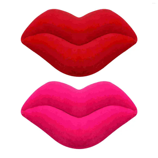 Travesseiro 2pcs Coloque os travesseiros lábios Lips Throe Car Office de decoração de carro