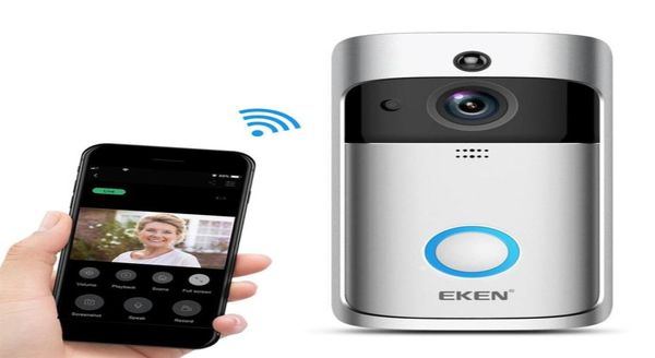 EKEN V5 Visual Wireless Visual Cell Intelligent Doorbell VideoCom Video Videoveillance Doorbell Cat Eye231i1674333